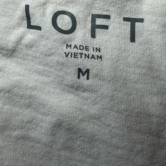 White Vintage-Inspired LOFT Tank Size M - Picture 4 of 7